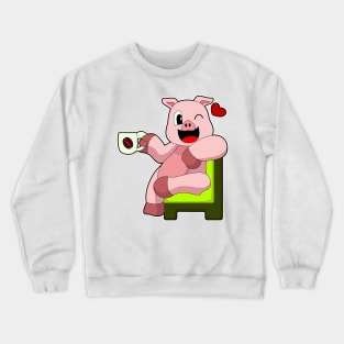 Pig Coffee Crewneck Sweatshirt